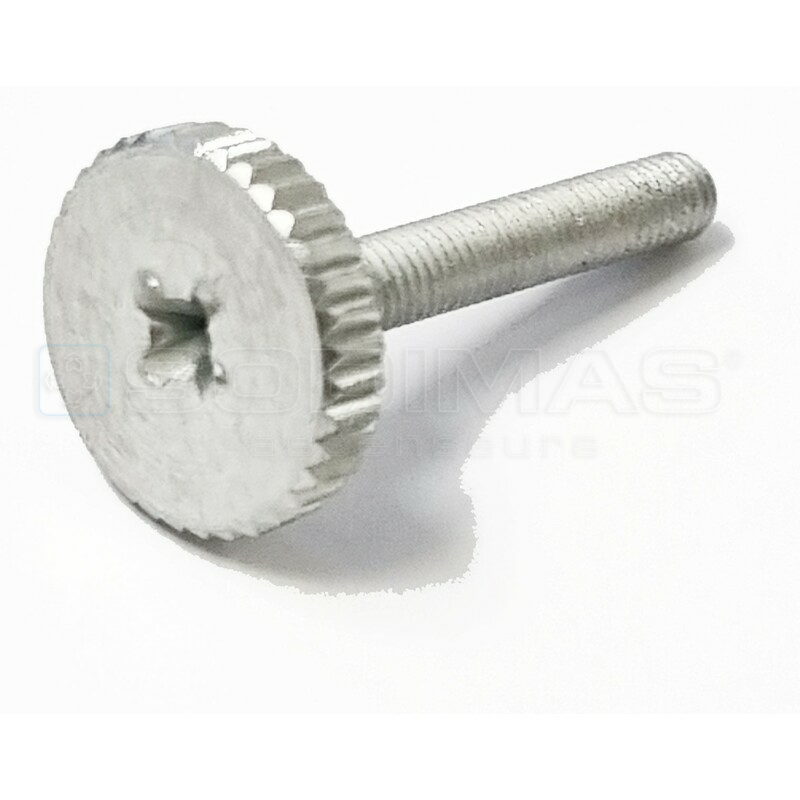 Vis à tête cylindrique moletée cruciforme M3x20