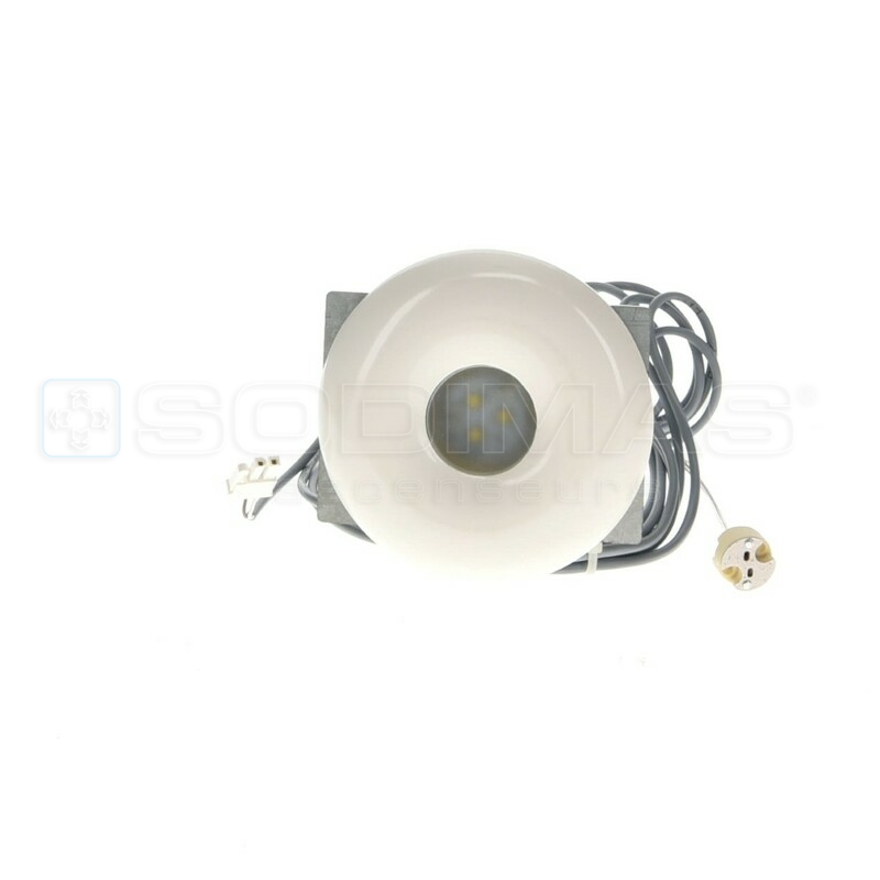 Kit complet antivandal 1 spot led 5700 K - SODIMAS - couleur blanc