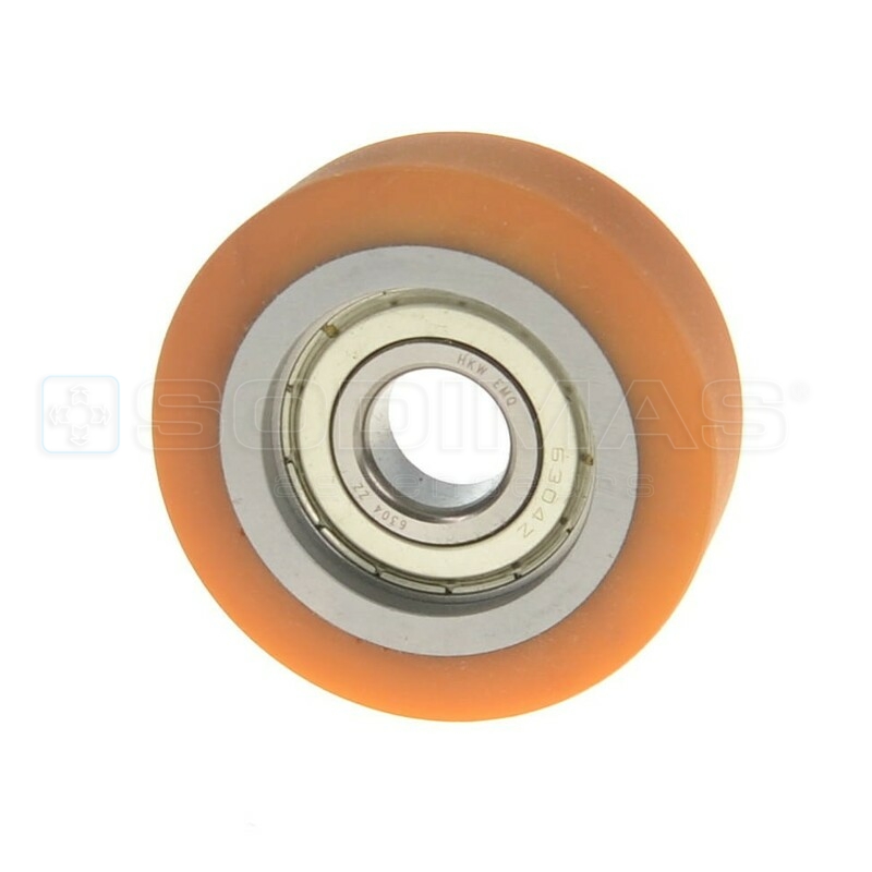 Roller Ø 80 * 25 mm axe de 20 mm