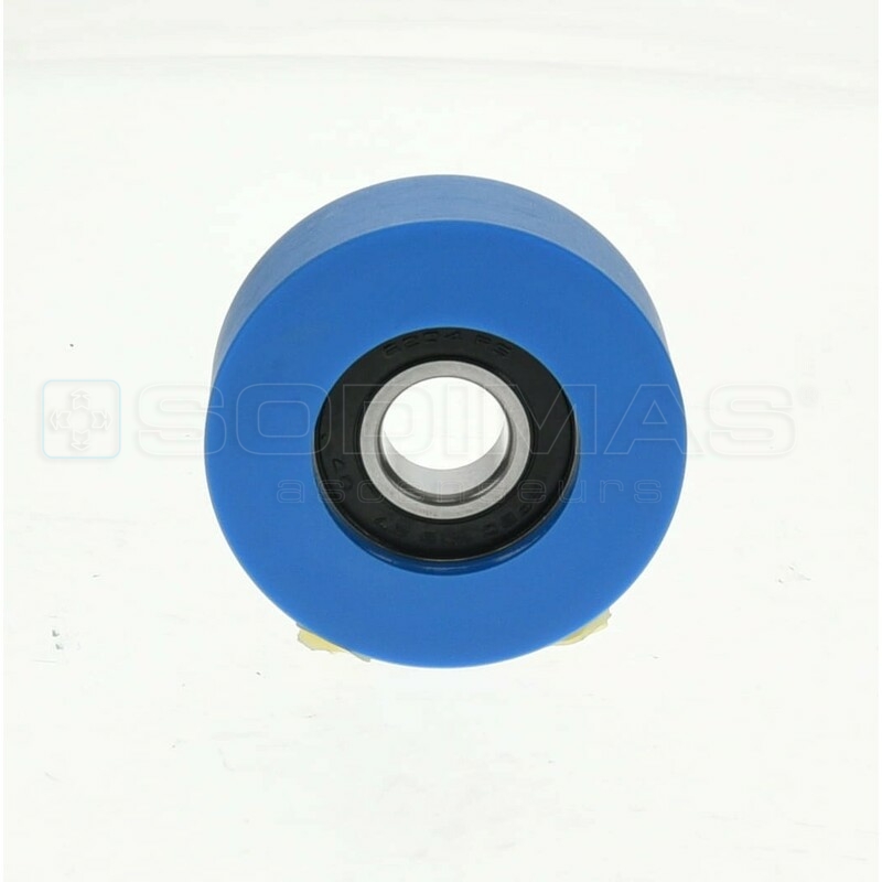 Galet chaine Ø 76*25 axe de 20 mm - compatible