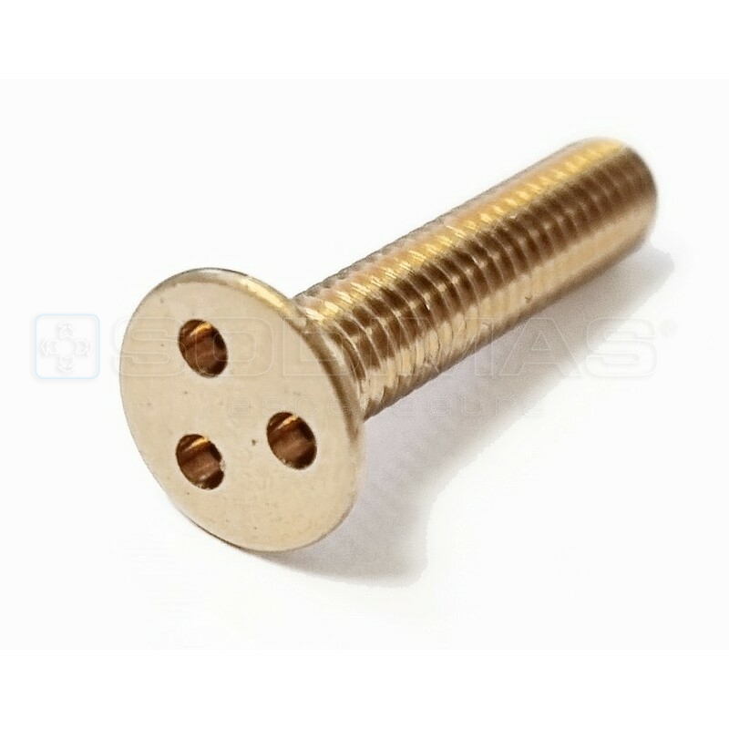 Vis laiton inviolable tête fraisée M4X20 empreinte 3 trous
