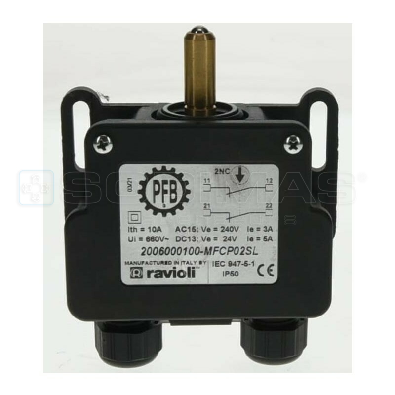 Contact électrique Ravioli 2 NC