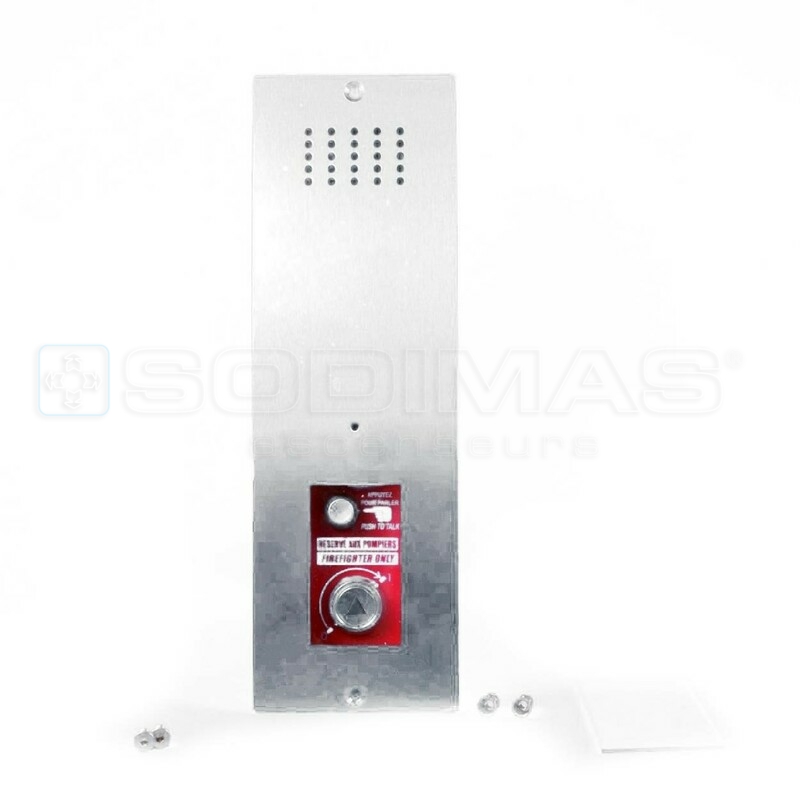 Boîte pompier palier inox 80 x 250 mm