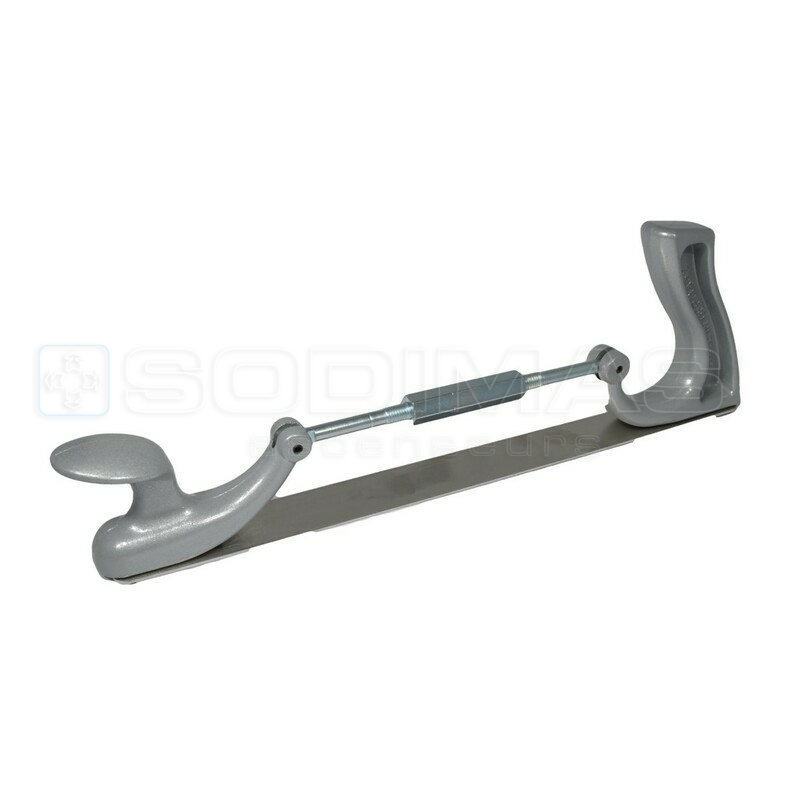Support aluminium rape a guides L 360 mm