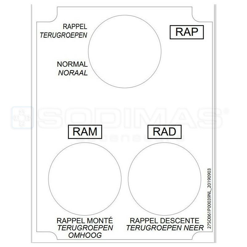 ETQ BP RAPPEL QI TOUCH NL/FR
