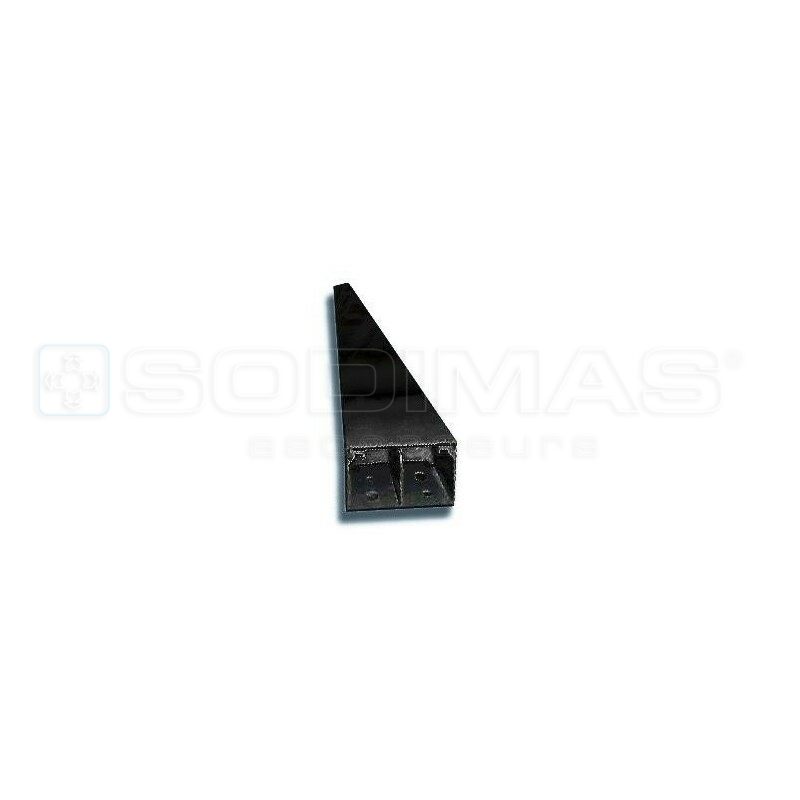 Goulotte cloisonnée gaine dimensions 40 x 60 - Long. 2 m coloris noir