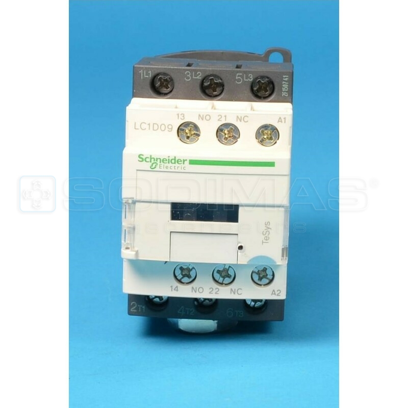 Contacteur 09 A - 1F+1O - 220 VCC - 50/60 - BC LC1D09MD