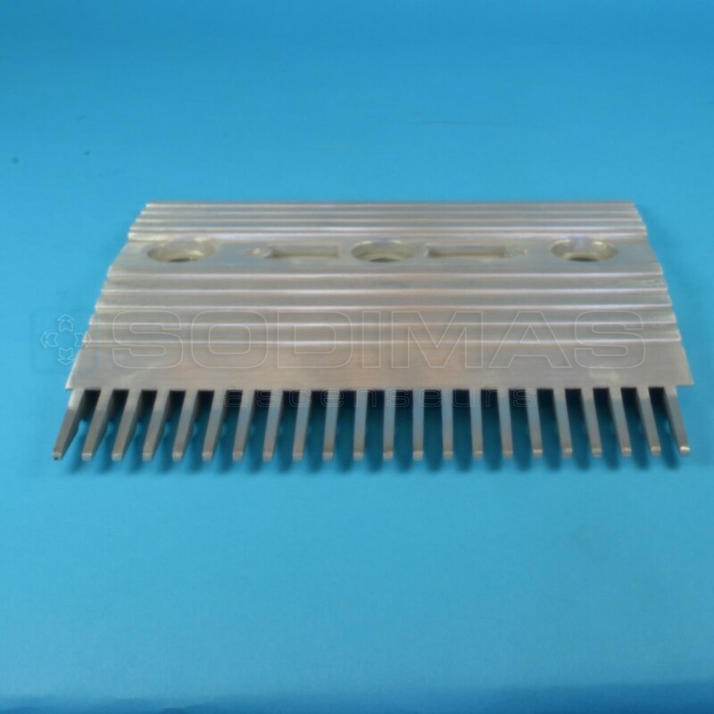 Peigne aluminium B4 - 201,5x174 mm 22 dents- compatible pour escalier mécanique RTK-B