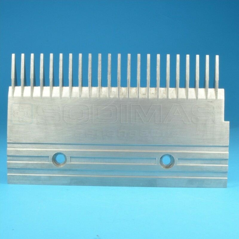 Peigne aluminium droit 22 dents - Kone EGT - compatible KONE/DIVERS