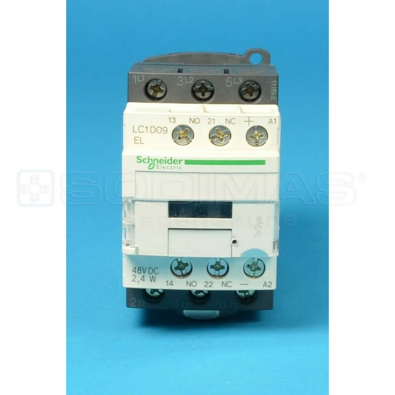 Contacteur 09 A - 1F+1O - 48 V - BC LPL LC1D09EL