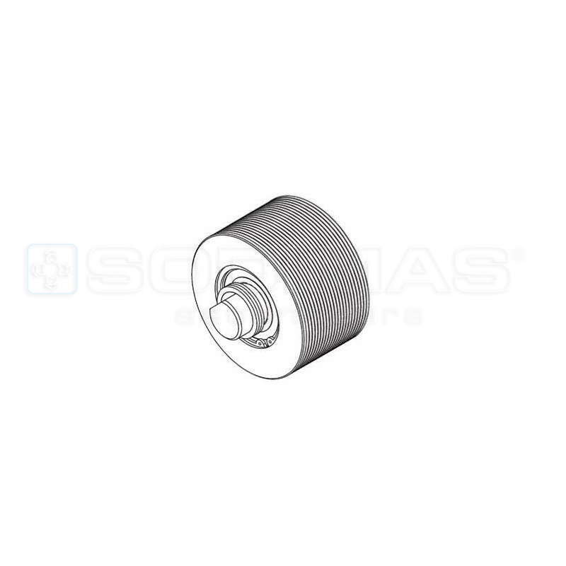 Ensemble poulie de renvoi bas - 630 kg Gearless