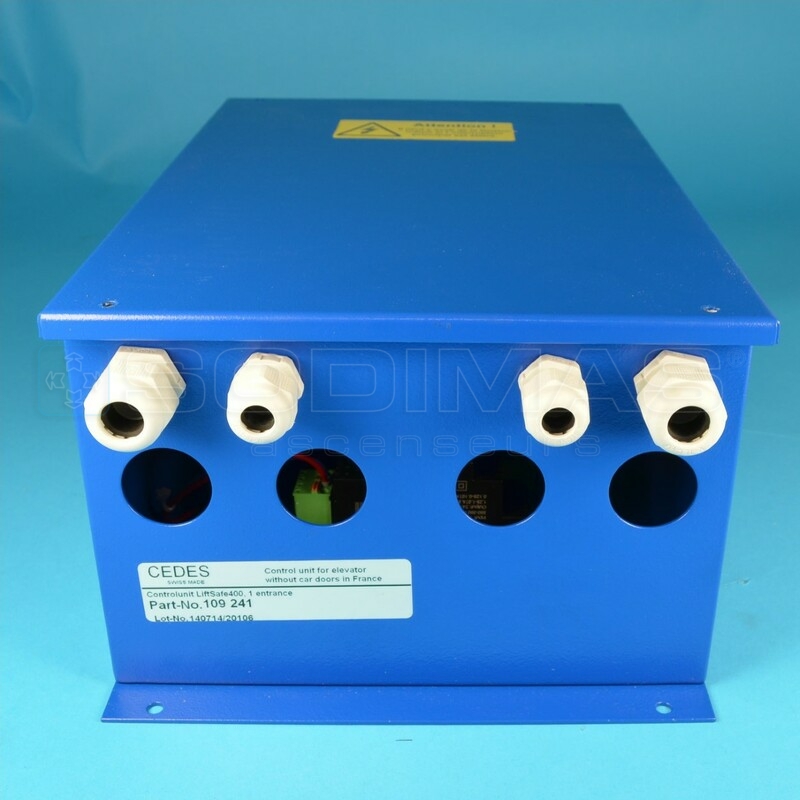 Coffret pré câblé Safe400 1 entrée (gestion de 1 jeu bords optiques)