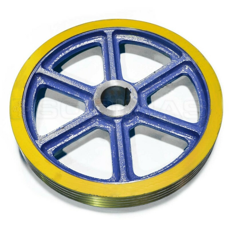 Poulie TA125 - Ø 520 mm - 4x8/11 - pas de 16 mm - V 35 °
