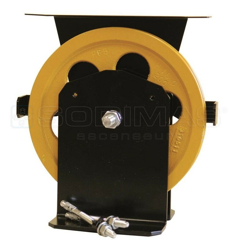 Poulie de renvoi cuvette au sol Ø 200 mm