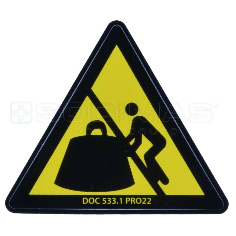 Étiquette charge lourde