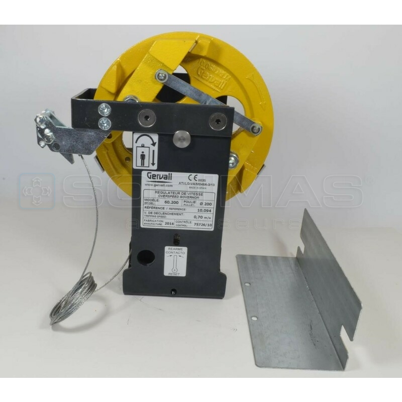 Limiteur de vitesse GERVALL simple sens diamètre 200 mm Type 10-090 Vitesse de prise 1,05 m/s DIVERS