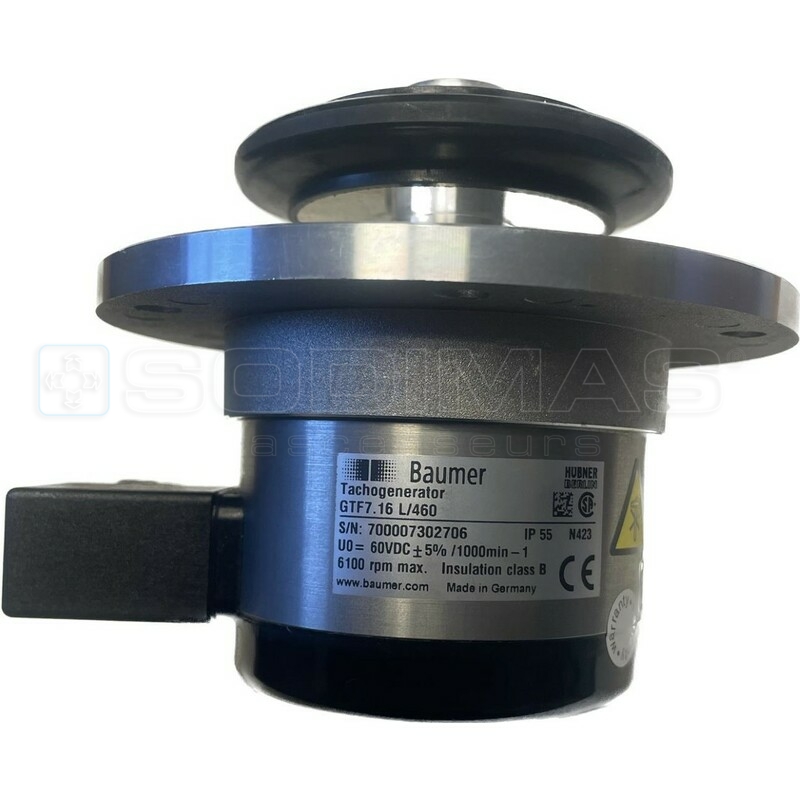 Tachymetre GTF 7.16L/460 - galet Ø 75 mm -KM982792G07 pour MX100- compatible KONE/DIVERS