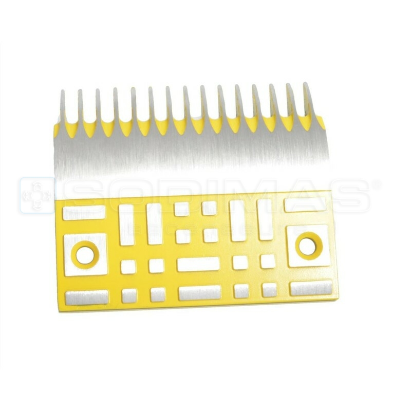 Peigne jaune 15 dents 128 mm pour RAC - RAT - RB- compatible OTIS/DIVERS