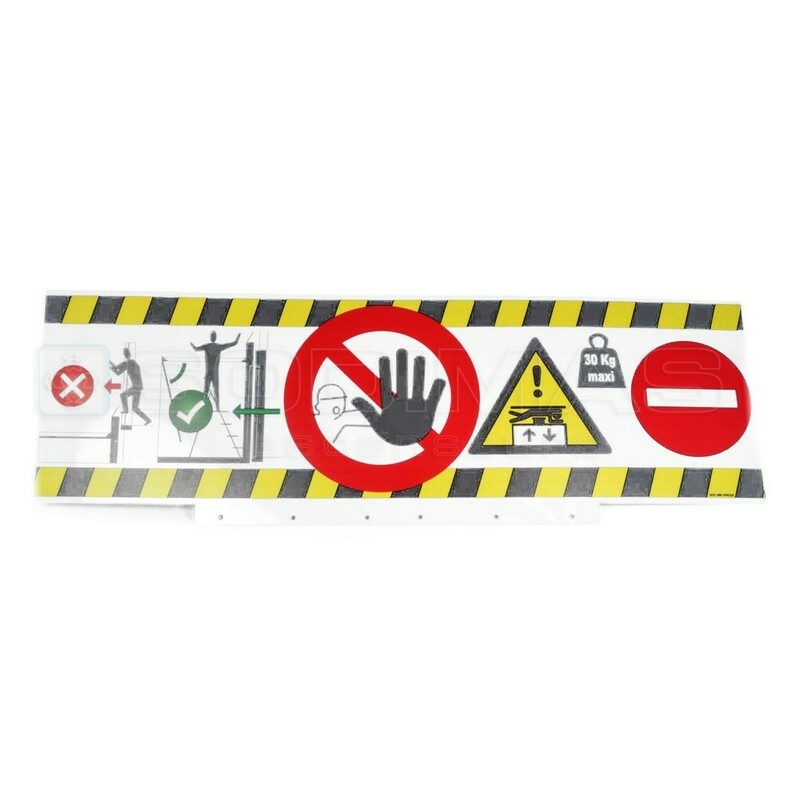 Etiquette toit de cabine VMBe / SMALL