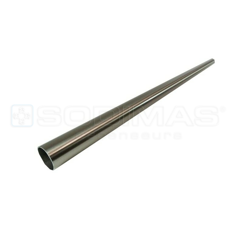 Tube de main courante aluminium aspect inox Longueur : 1,5 m