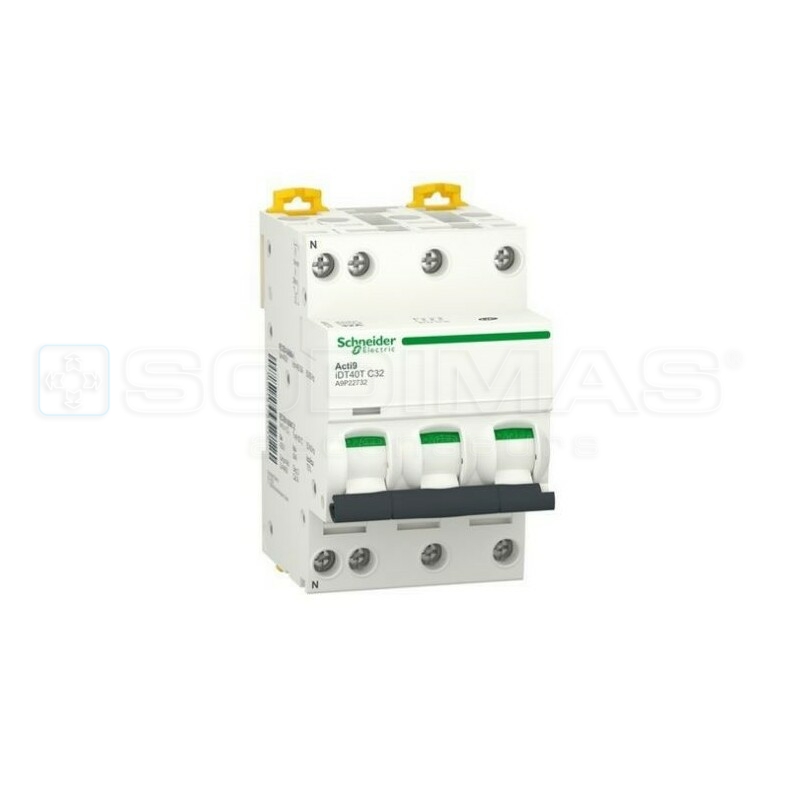 Disjoncteur 3P Courbe C 32A PDC 10kA - ABB