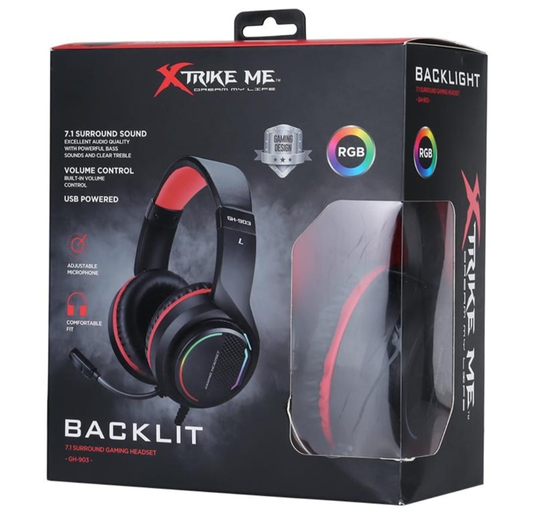 Casque Gaming Xtrike Me GH-903 RGB 7.1 avec Microphone