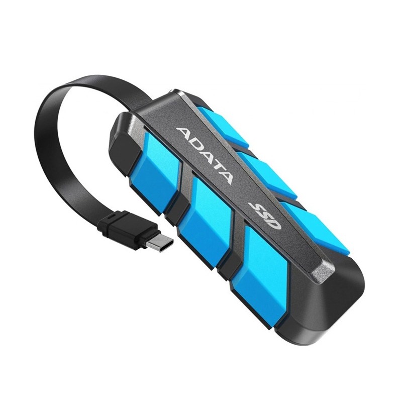 Disque Dur Externe ADATA SC740 2 To SSD USB 3.2 - Noir&bleu