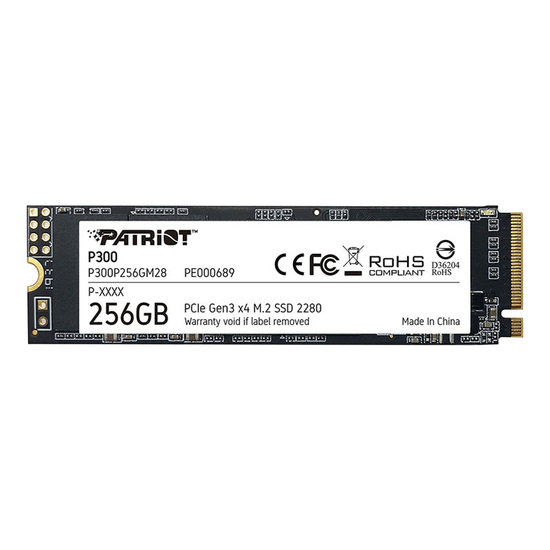 Disque Dur Interne PATRIOT P300 256 Go SSD M.2 2280 PCIe (P300P256GM28)