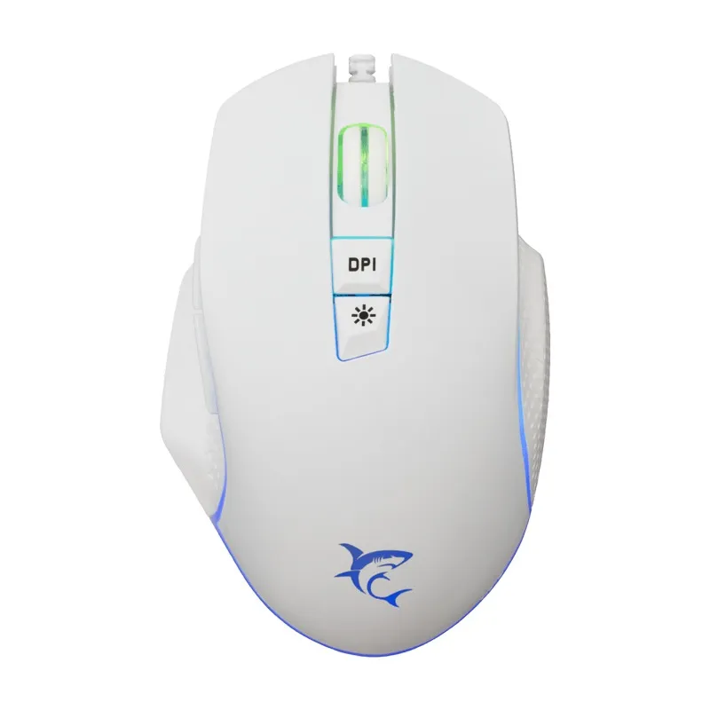 Souris Gamer WHITE SHARK GARETH GM-5009 - Blanc/Noir