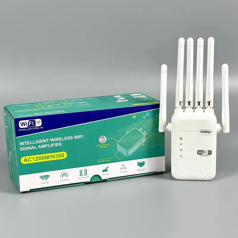 Répéteur Wi-Fi AC1200, N300 1200 Mbps, 4 antennes (TRQ7)