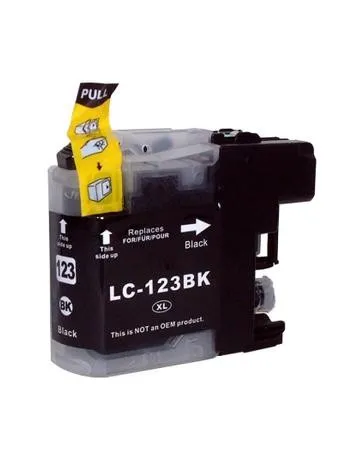 Cartouche d’encre adaptable Brother LC123 - Noir