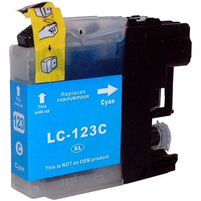 Cartouche d’encre adaptable Brother LC123 - Cyan