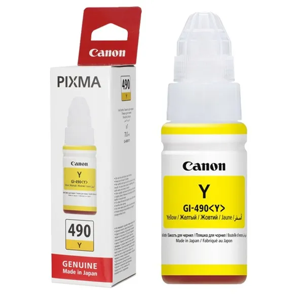 Bouteille d’encre originale Canon GI-490 YELLOW