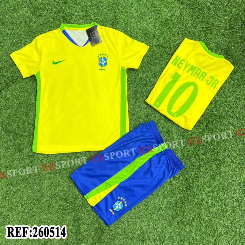 Ensemble Enfant Domicile Du Brésil 2026 "Neymar Jr 10"